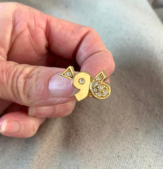 Avon Tie Tack / Lapel Pin, 7/8" x 5/8", gold tone… - image 1
