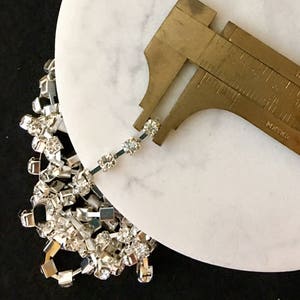 Rhinestone cup chain, 3 feet, 3 mm