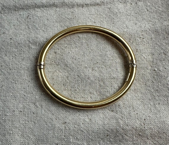 Bangle Bracelet, 7 AR Italy, 18 KT Yellow Gold (7… - image 2