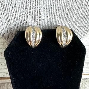 Vintage Panetta Rhinestone Clip Earrings - Etsy