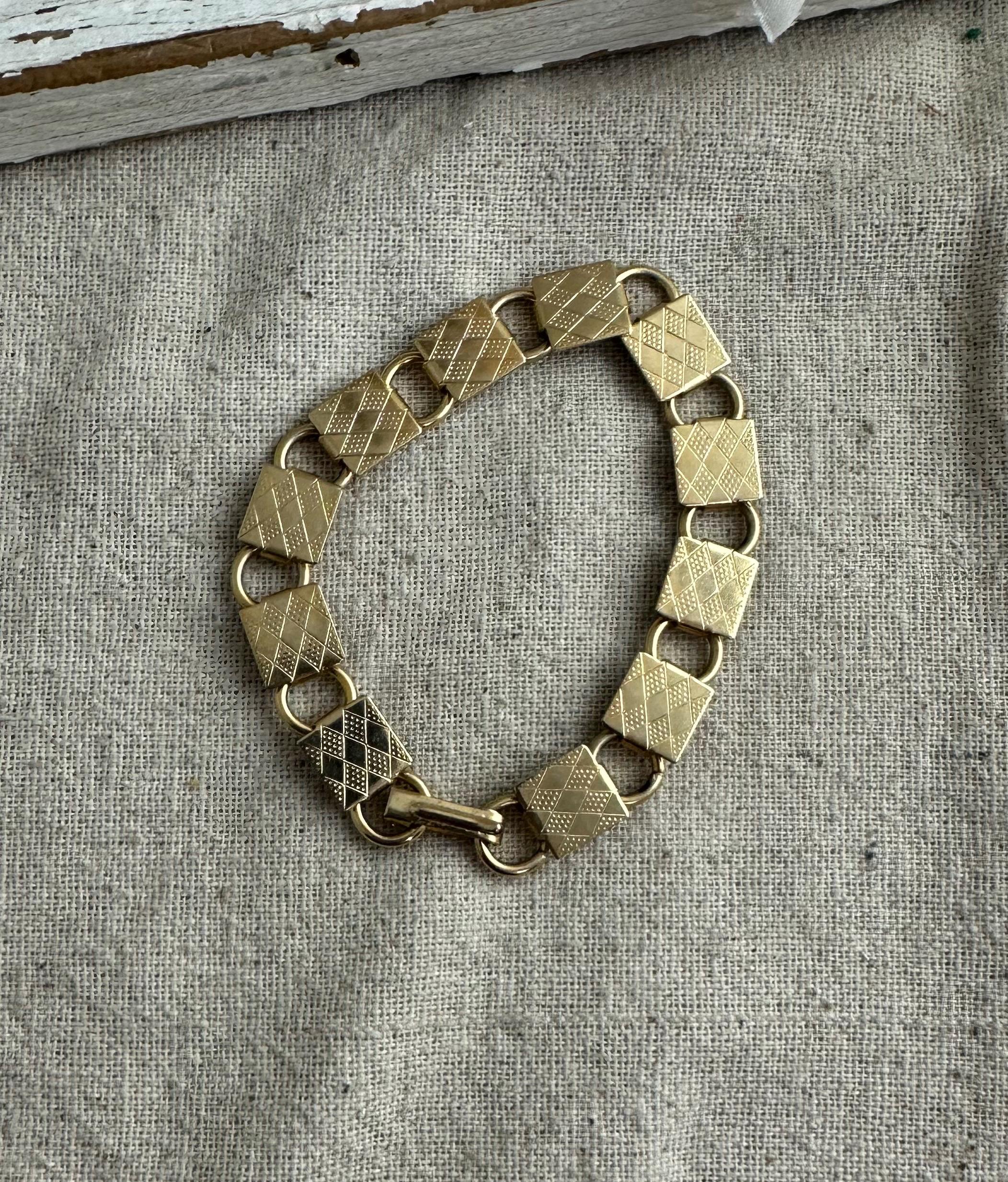 アクセサリー vintage jewelry\" Square Link Toggle il_fullxfull.1753234966_try8.jpg