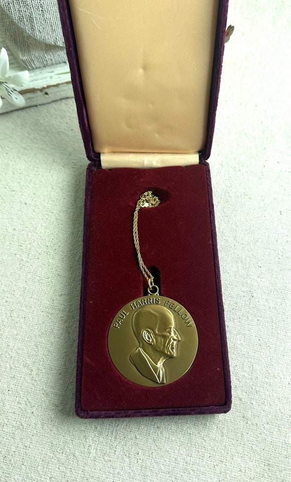 Paul Harris Fellow Rotary Medallion on Gold Filled