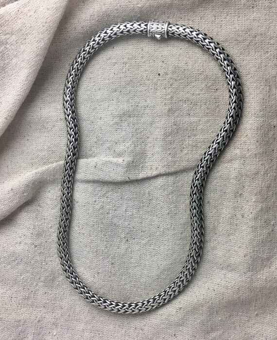 John Hardy Sterling Silver Icon Woven Necklace, 7.5 Mm, 18 John Hardy Sterling Silver Icon Woven Necklace, 7.5 Mm, 18