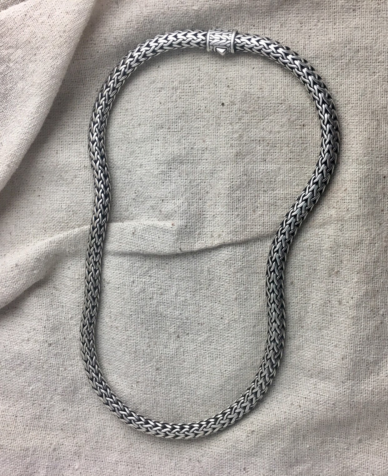 Neighborhood Silver Plain Necklace Silver | END. (US)