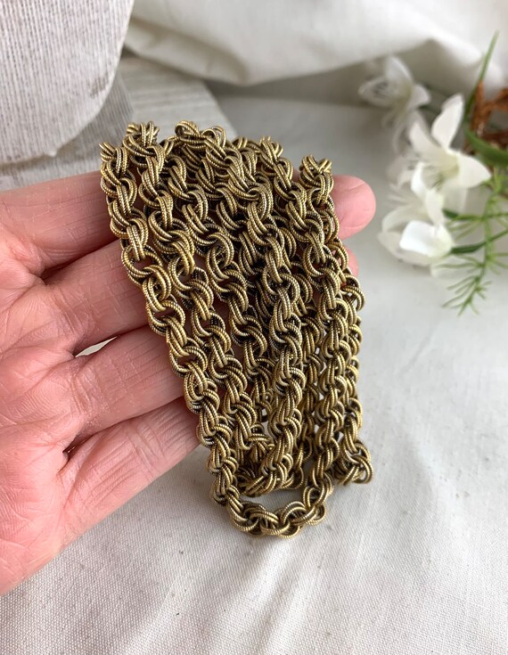 Napier Textured Rope Chain Necklace, 60" long, 7 … - image 3