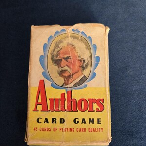 Baralho de cartas de autores da década de 1950