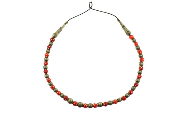 Ancient tribal necklace from Ethiopia in Venetian… - image 2