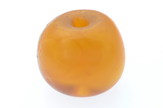 Antique Baltic Amber Bead from Mauritania - Ethnic Tribal Jewelry Component, 12 grams