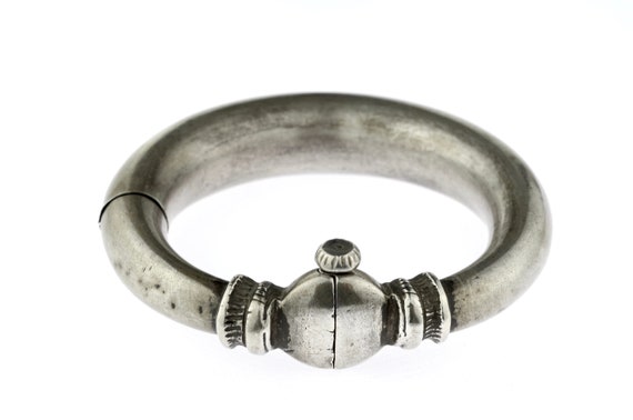 Antique silver bracelet or anklets from India, et… - image 1