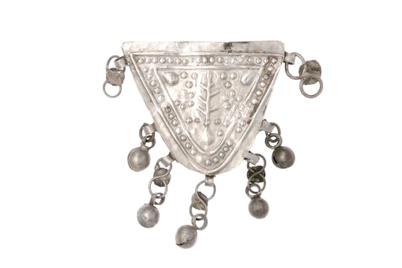 Old Ritual Zar Pendant from Egypt. Silver Nubian Ethnic Amulet