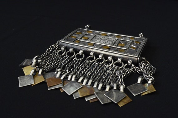 Silver Bedouin amulet - hirz - from OMAN, Koran b… - image 6
