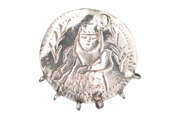 Old silver ZAR Amulet from Nubia, ZAR Cult, Egyptian tribal Jewelry, magical talisman