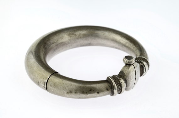 Antique silver bracelet or anklets from India, et… - image 2