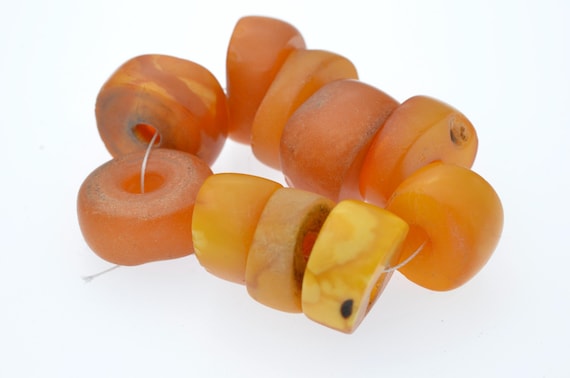 Antique Mauritanian Amber Beads - Baltic Origin, Protective Talisman, 1g