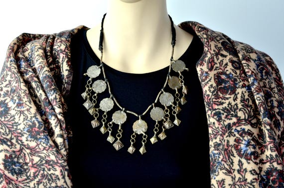 Indian Tribal Silver Coin Necklace: Ethnological and Historical Significance of George V Coins in Gujarat and Rajasthan Traditions