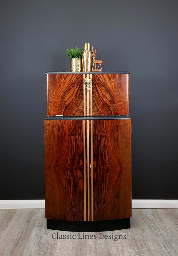 Vintage cocktail bar cabinet hotsell
