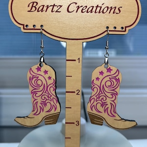 Cowboy Boot Earrings || Western Wear Earrings