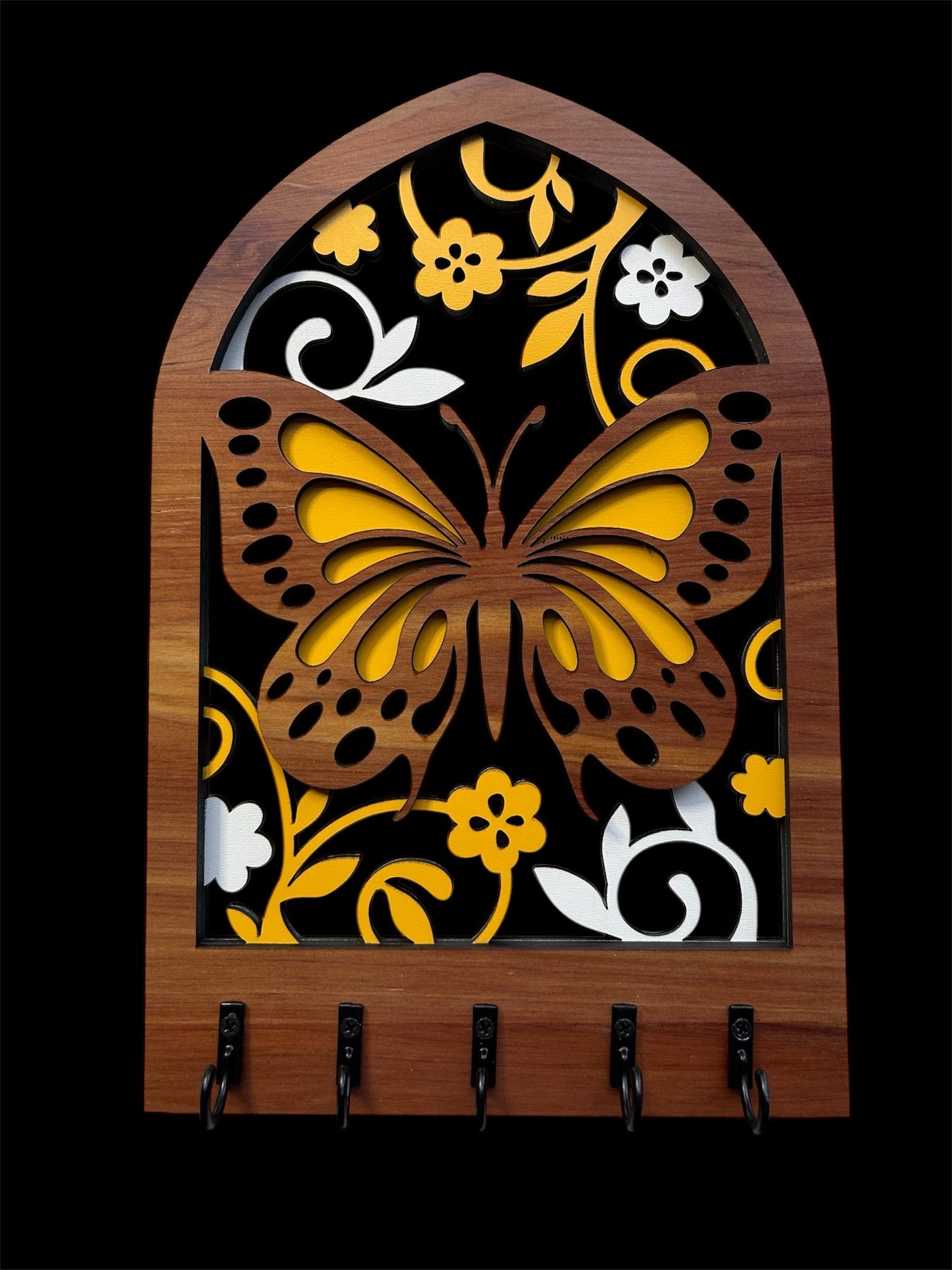 Butterfly Arch Key Hanger || Wall Mounted Key Holder || Key Organizer ...
