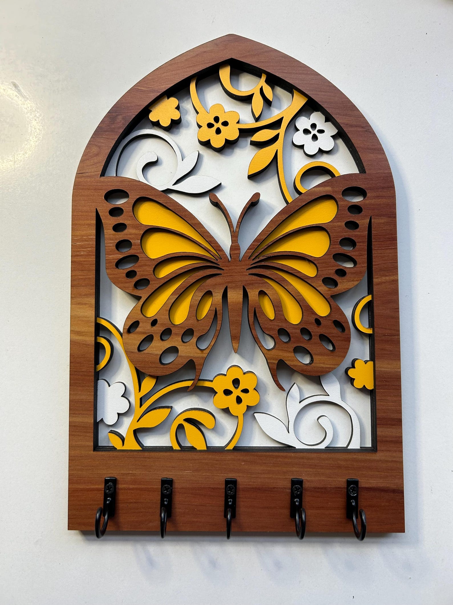 Butterfly Arch Key Hanger || Wall Mounted Key Holder || Key Organizer ...