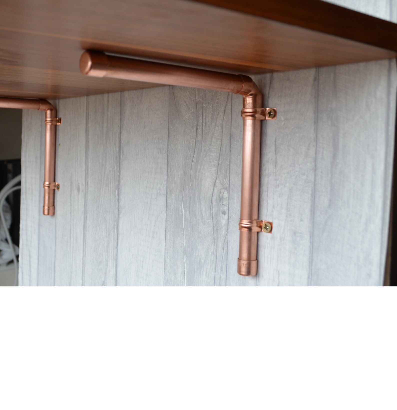 6 Pack Oversized Copper Shelf Brackets Etsy