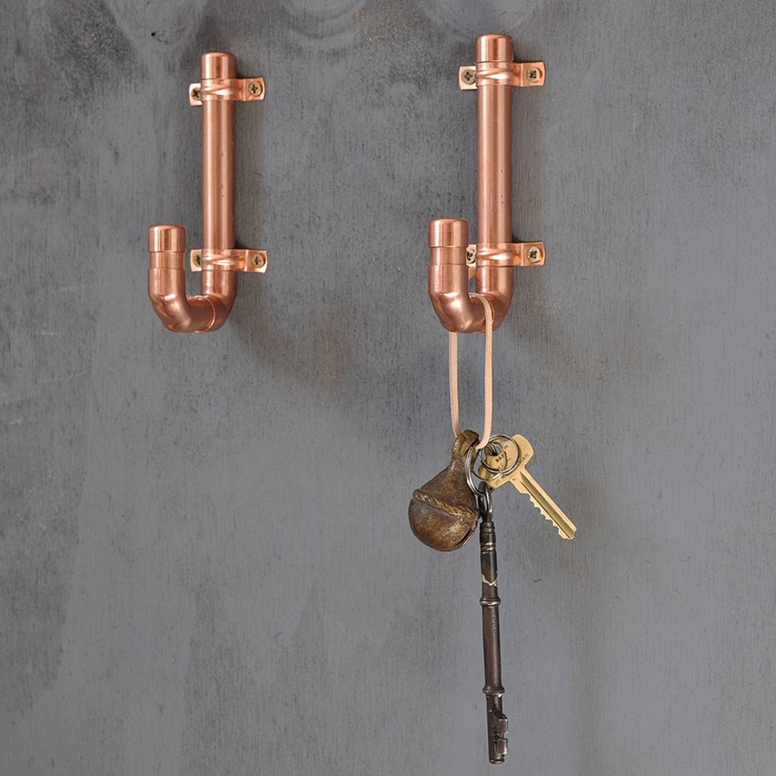 4 Pack of Copper Pipe Coat Hooks Etsy