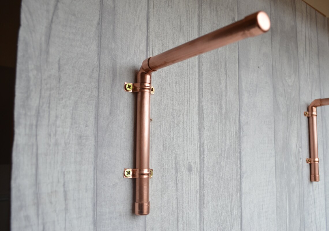 6 Pack Oversized Copper Shelf Brackets Etsy