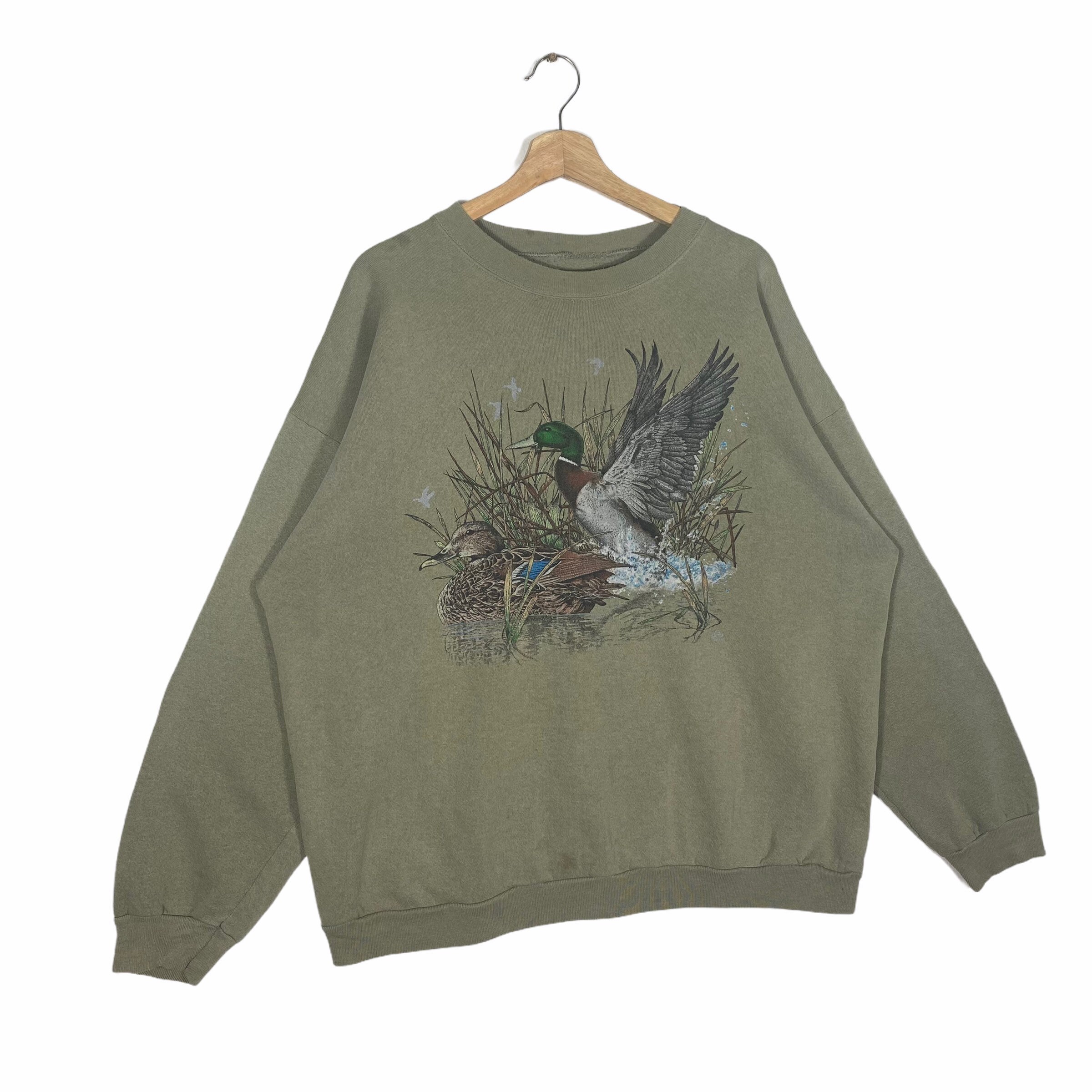Vintage Duck Animal Sweatshirt Nice Design Etsy