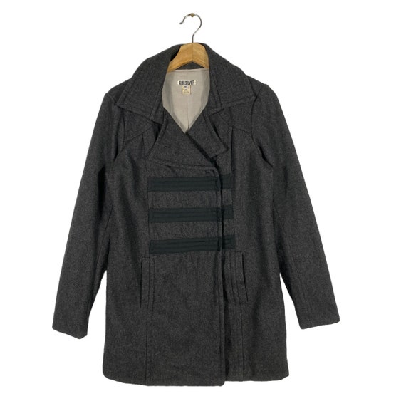 Quiksilver, Vintage Quiksilver Wool Button Jacket M Size But To Fit S Size Grey Colour