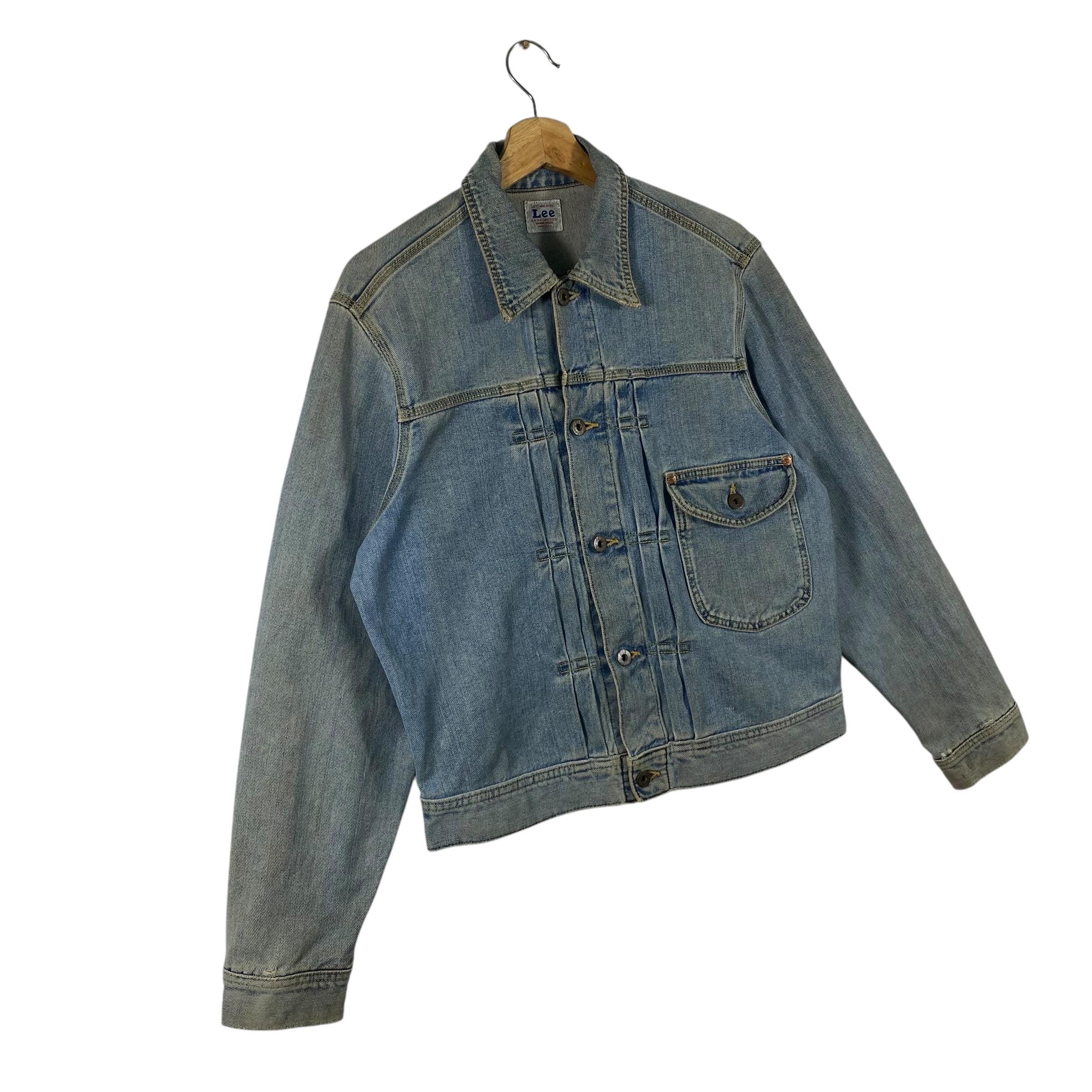 Vintage 90s Lee Cowboy Left Hand Denim Jacket Sanforized M Size