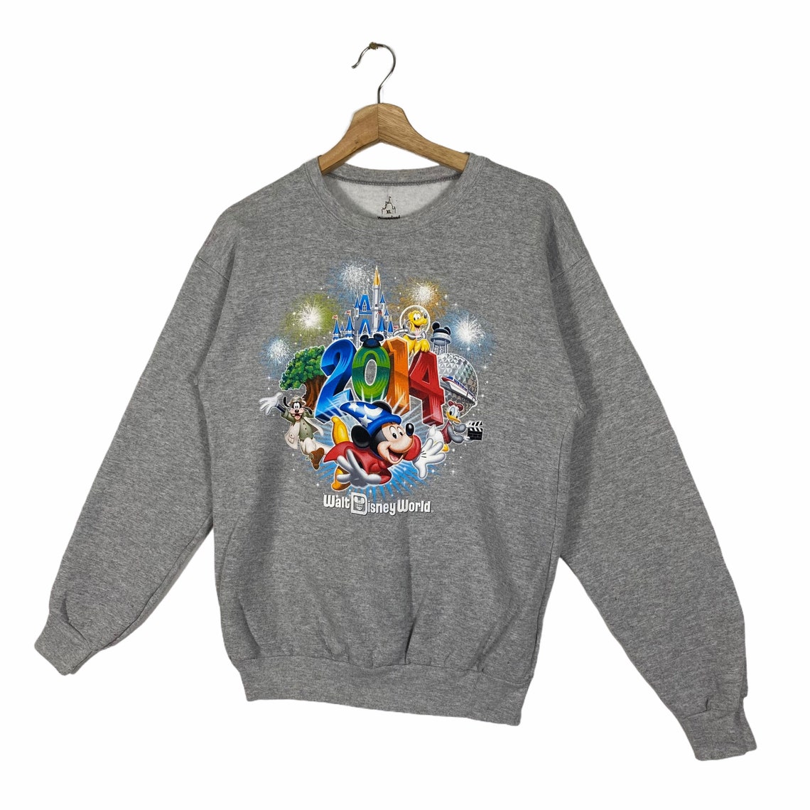 Vintage Walt Disneyland World Sweatshirt Youth Saiz XL | Etsy