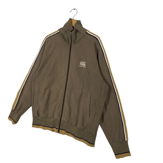 Canterbury of New Zealand Zipper Jacket XL Size Brown Colour