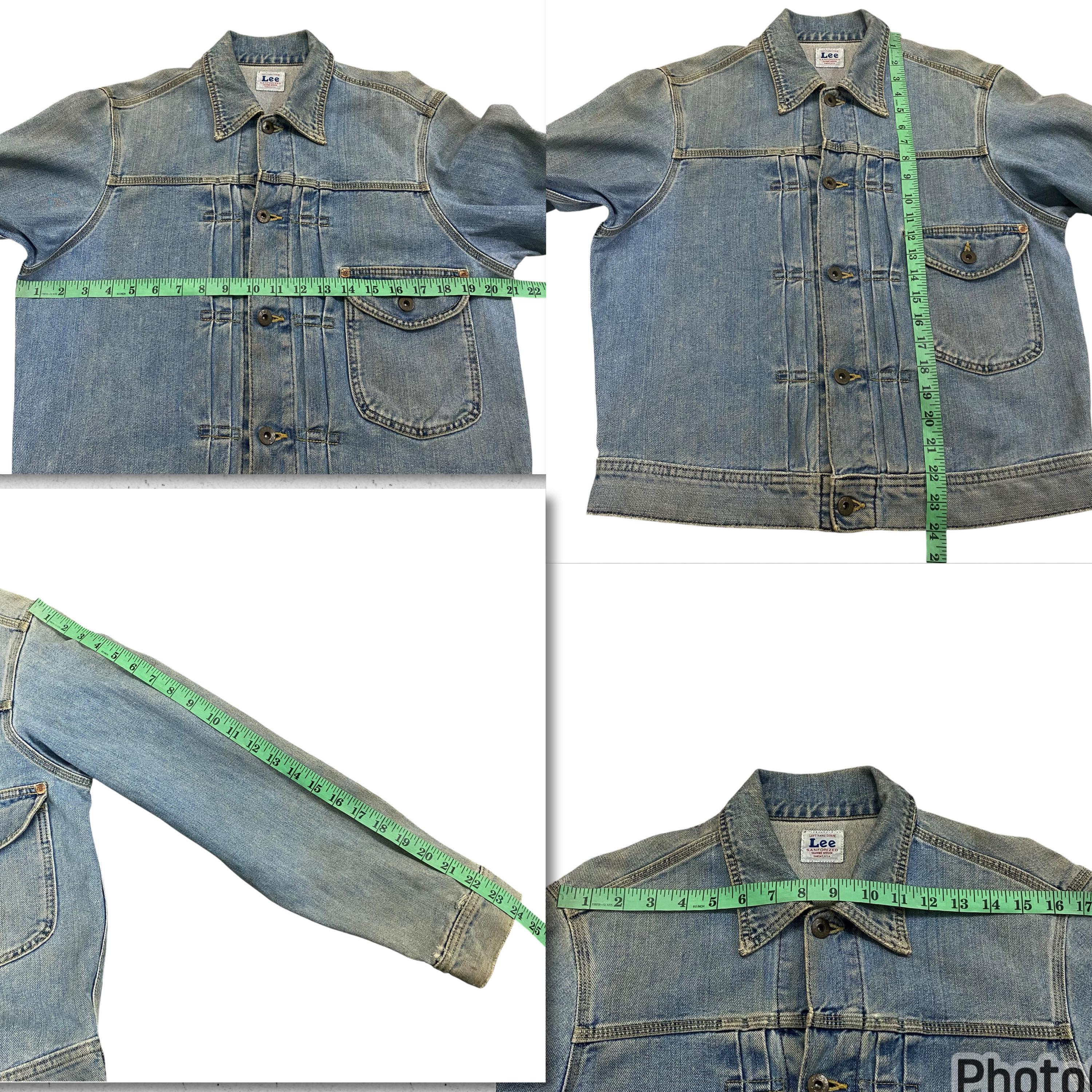 Vintage 90s Lee Cowboy Left Hand Denim Jacket Sanforized M Size