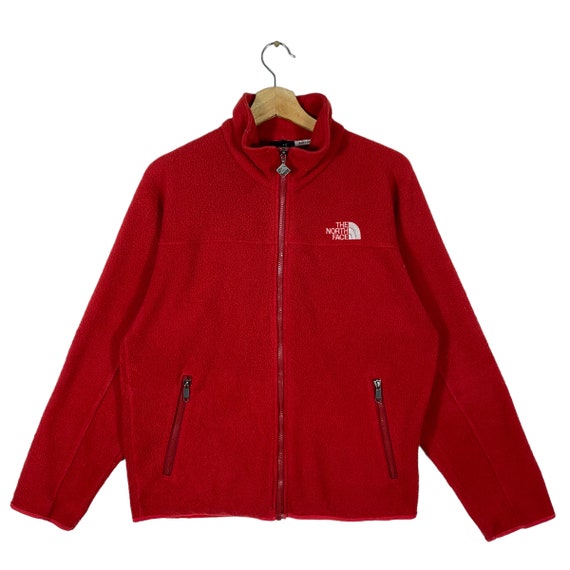 North face fleece red online