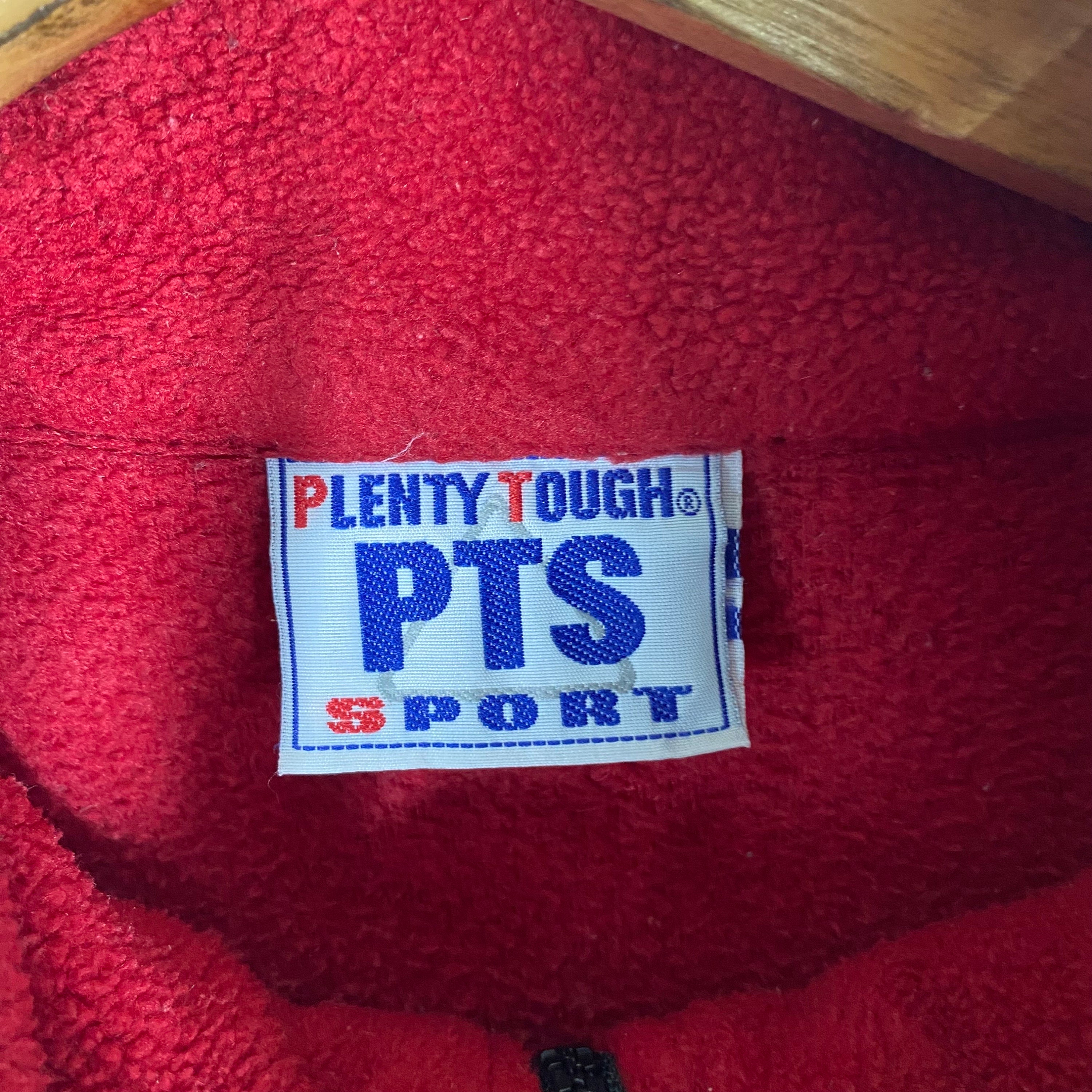 Vintage 90s Plenty Tough Sport Fleece Sweatshirt - Red Half Zip - Etsy