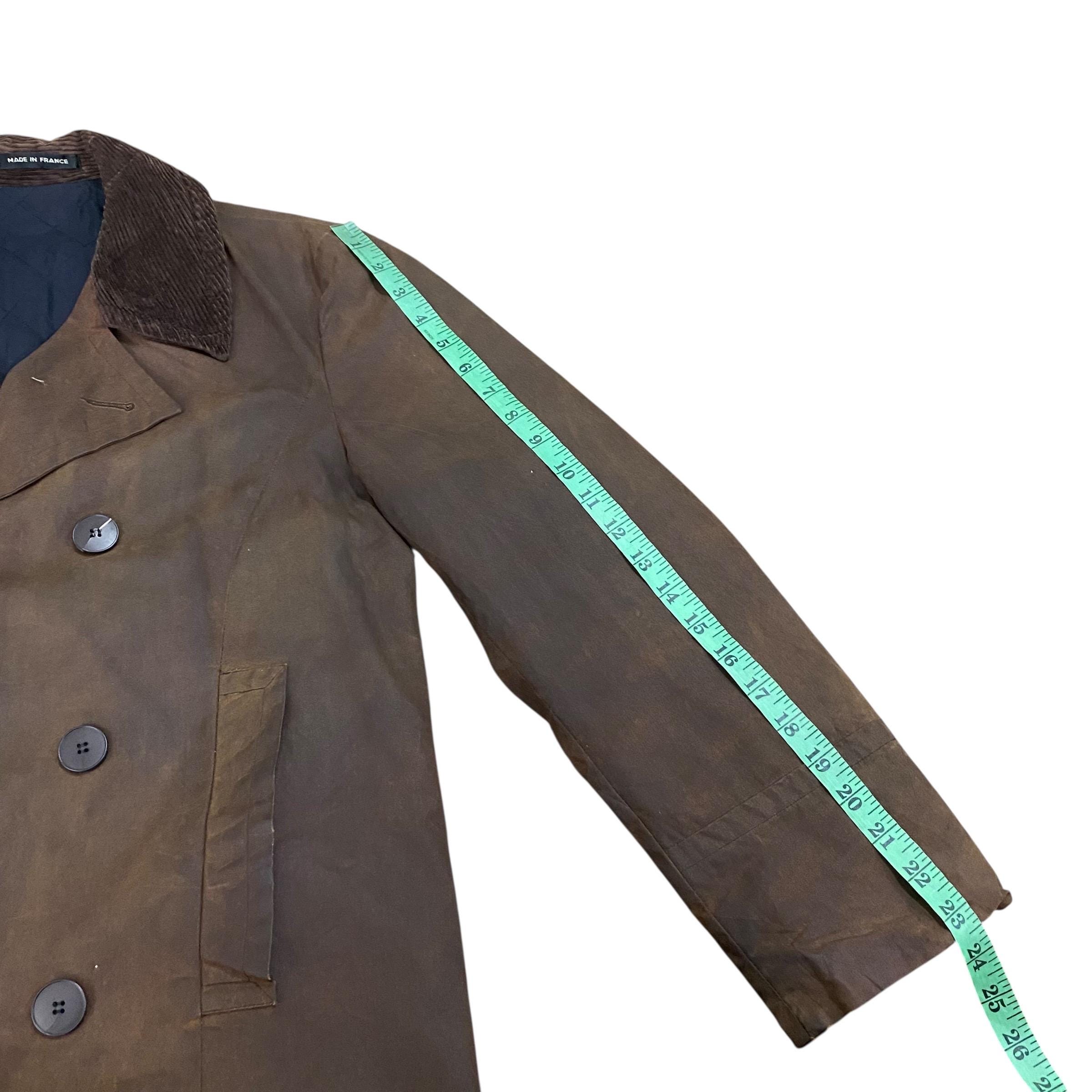 Vintage Agnes B Homme Paris Double Breasted Wexed Jacket Size 0