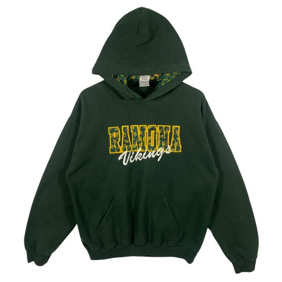 Vintage Ramona Vikings Sweatshirt Hoodie M Size Green Colour - Etsy
