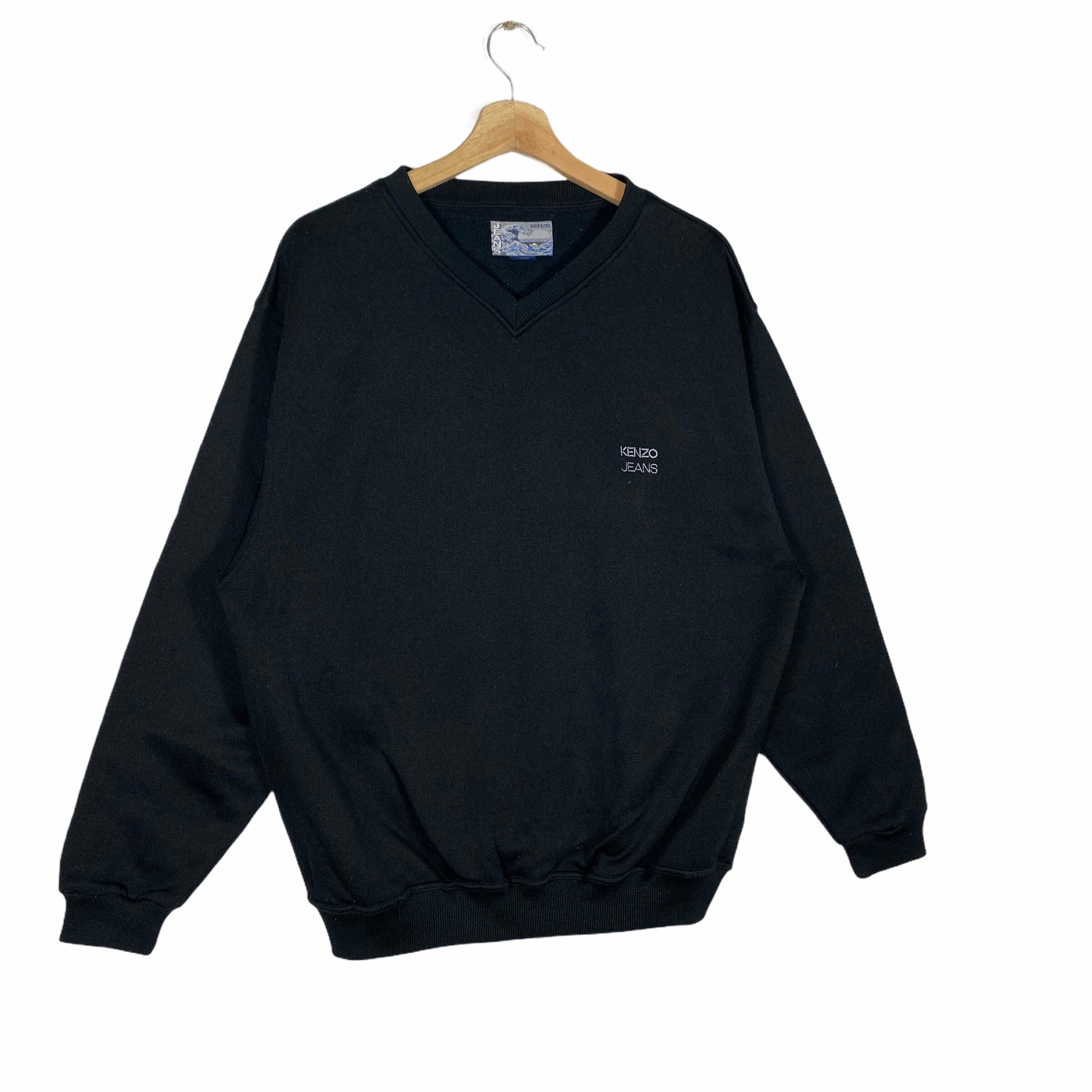 Vintage Kenzo Jeans V-neck Sweatshirt L 