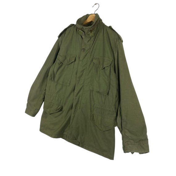Vintage Alpha Industries Olive Military Made in Usa M65 OG-107