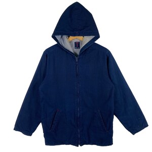 Vintage Gaijin Hoodie Zipper Size S Indigo Colour