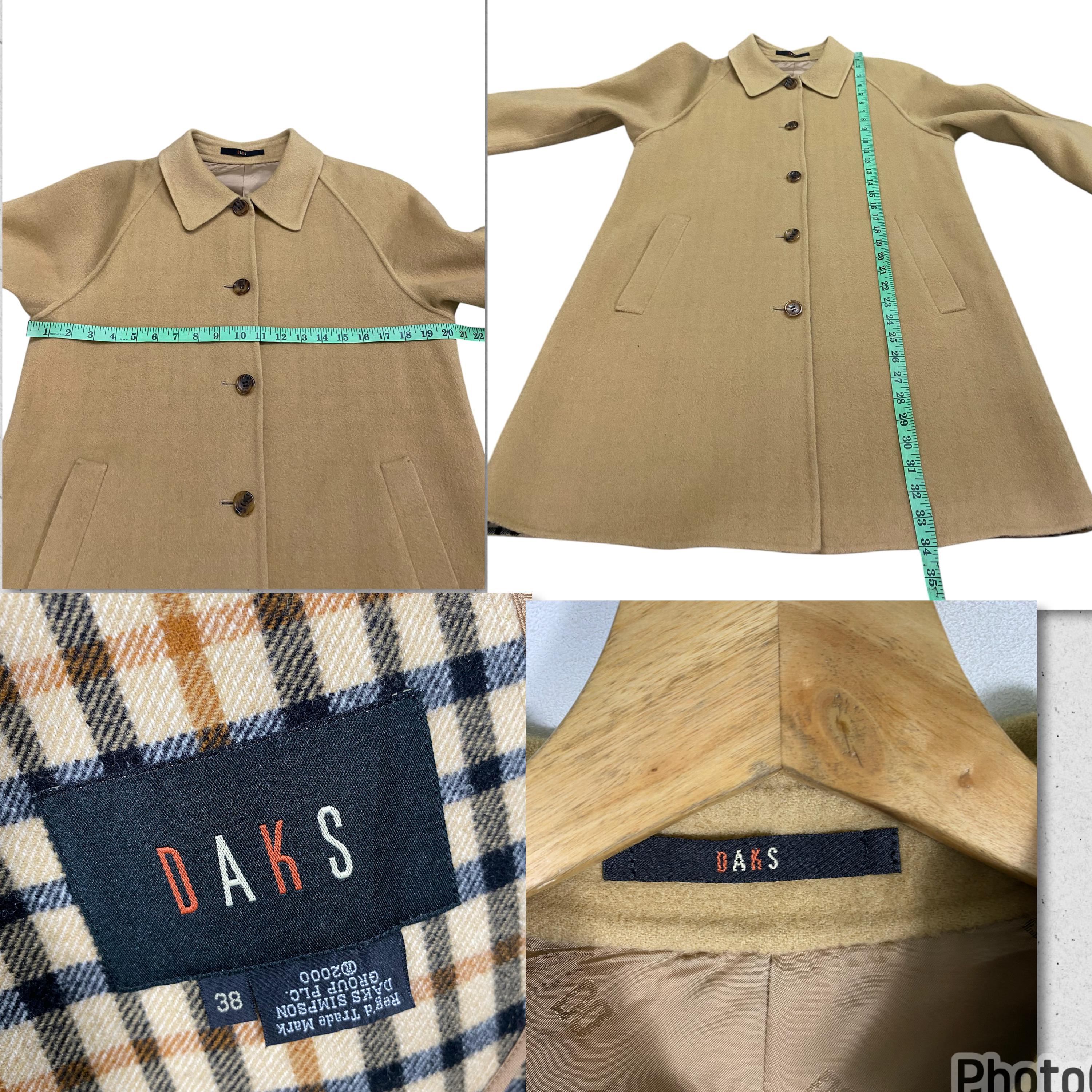Vintage Daks London Wool Button Jacket Size 38 (S/M) Brown Colour