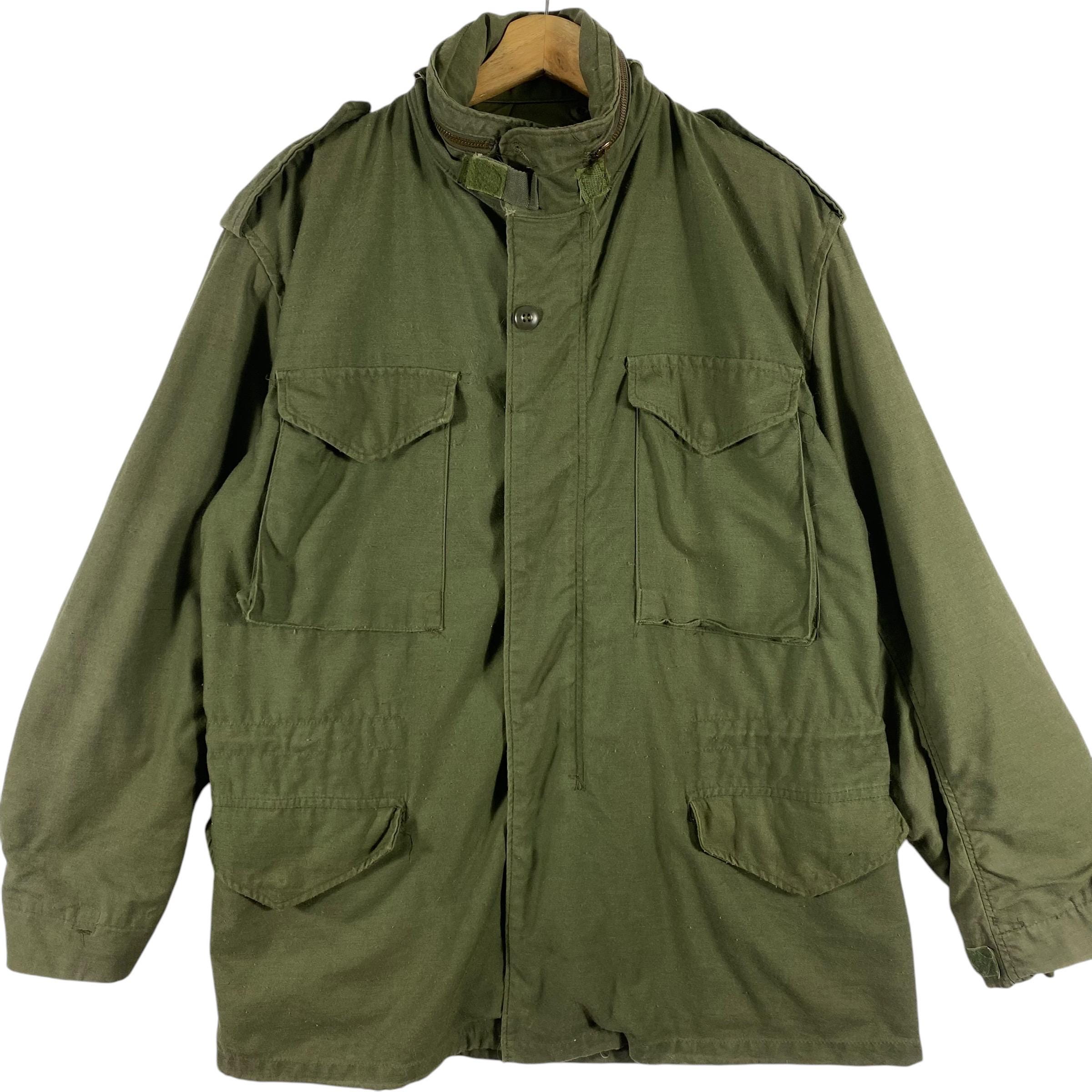 ［USA製］ALPHA M-65フィールドジャケット LARGE-REGULAR Vintage Alpha Industries Olive Military Made in Usa M65 OG-107