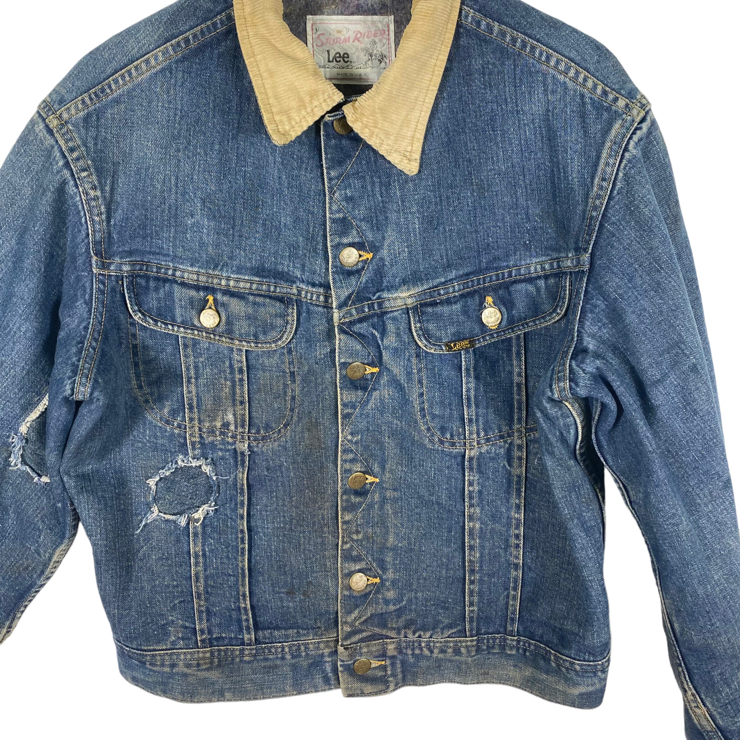 Vintage 60s Lee Storm Rider Denim Jacket - Etsy