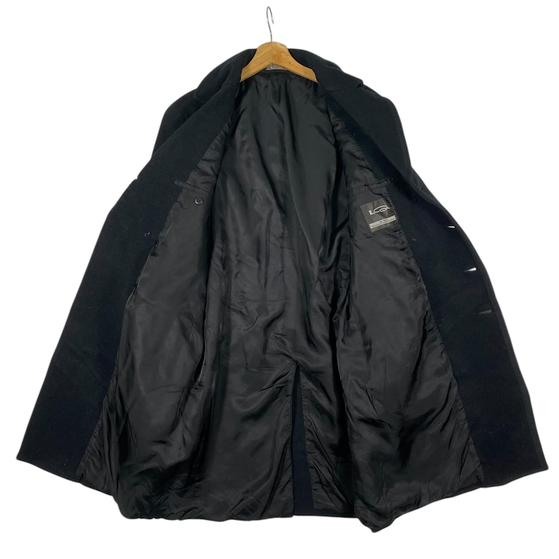 Giacca vintage Yohji Yamamoto LQ doppiopetto in lana, taglia L (corrisponde a una M), colore nero. immagine 6