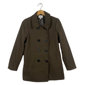 Vintage Ines De La Fressange Wool Button Jacket - Brown (Size M, Fits S)