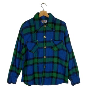 Vintage 80s Activitc Jac Wool Flannel M Size