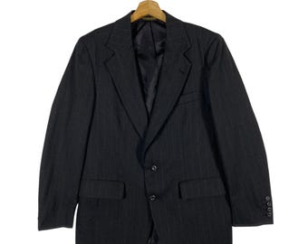 Vintage 90s Strathmore By Anderson Little Blazer Size 40 Black Colour