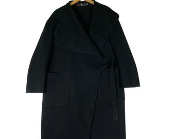 Jil Sander +J ユニクロ ダブルブレスト ウール オーバーコート 