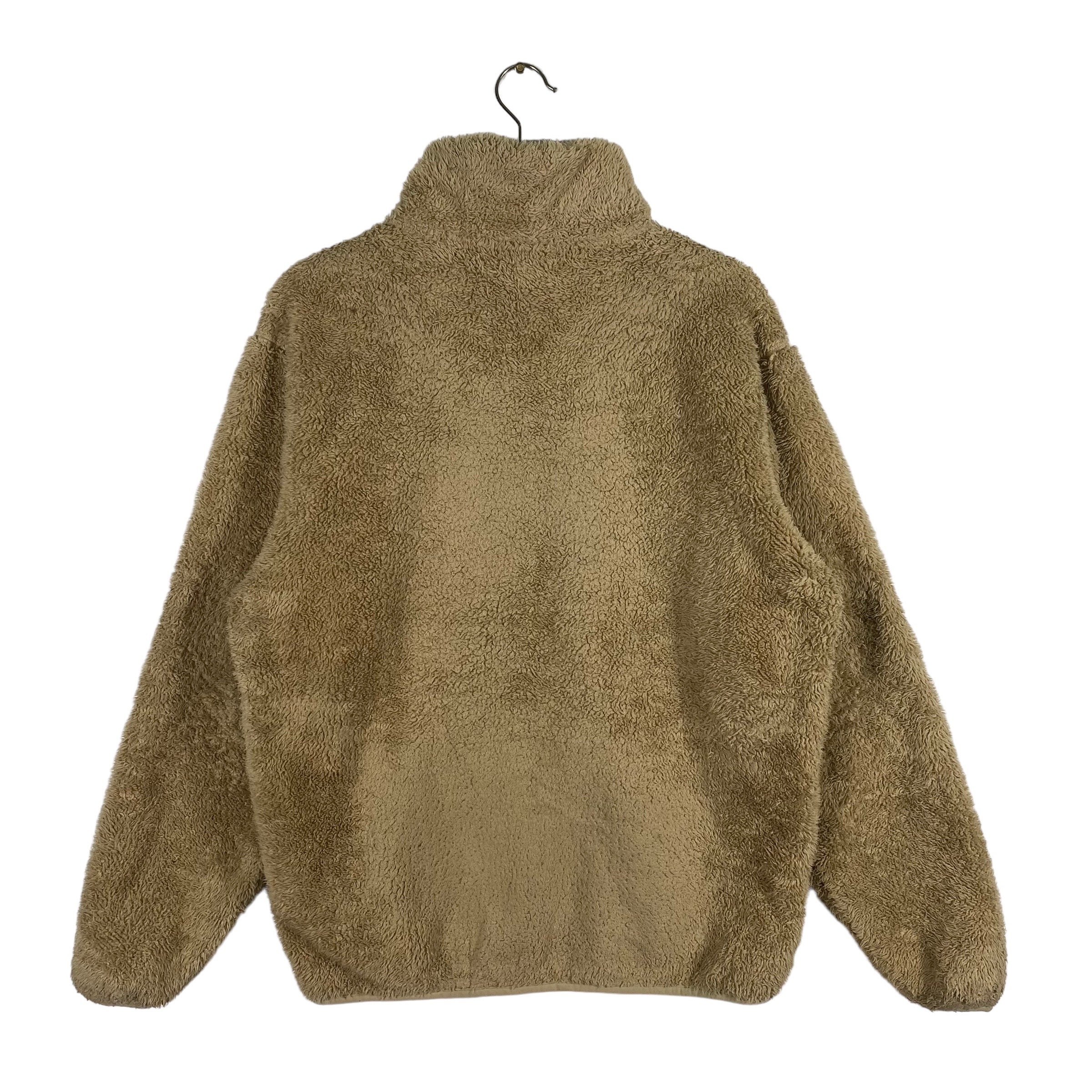 Vintage Chums Fleece Zipper Jacket M Size Brown Colour - Etsy