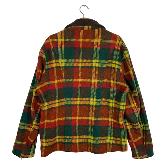 60〜70s vintage wool collarless jacket Vintage 60s 70s WEATHERPAL OUTERWEAR LEE WALD Corduroy Fleece
