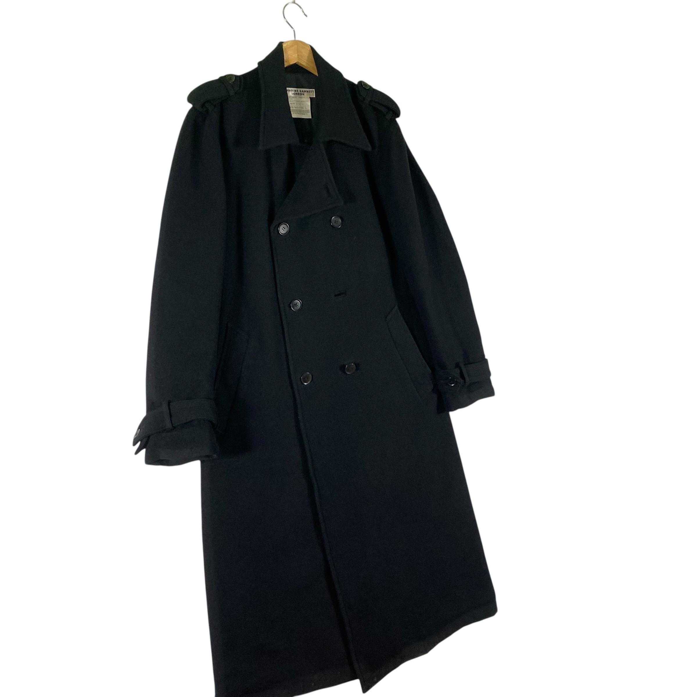 KATHARINE HAMNETT LONDON カシミア100% ロングコート Vintage Katharine Hamnett London Jacket L Size Black Colour - Etsy